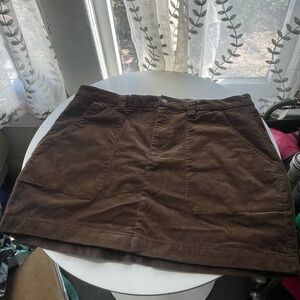 Sanctuary Brown Corduroy Mini Skirt